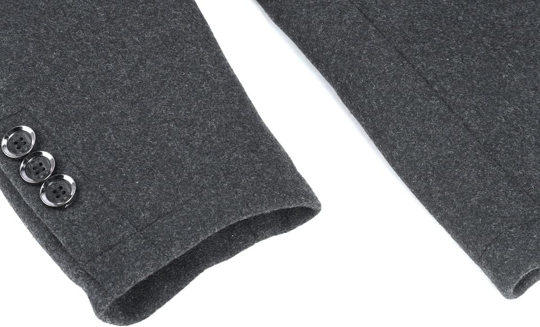 YOUTHUP Herren Mantel mit Winterweste Kurzer Wolle Wintermantel Winter Outdoor Dicker Wollmantel M G