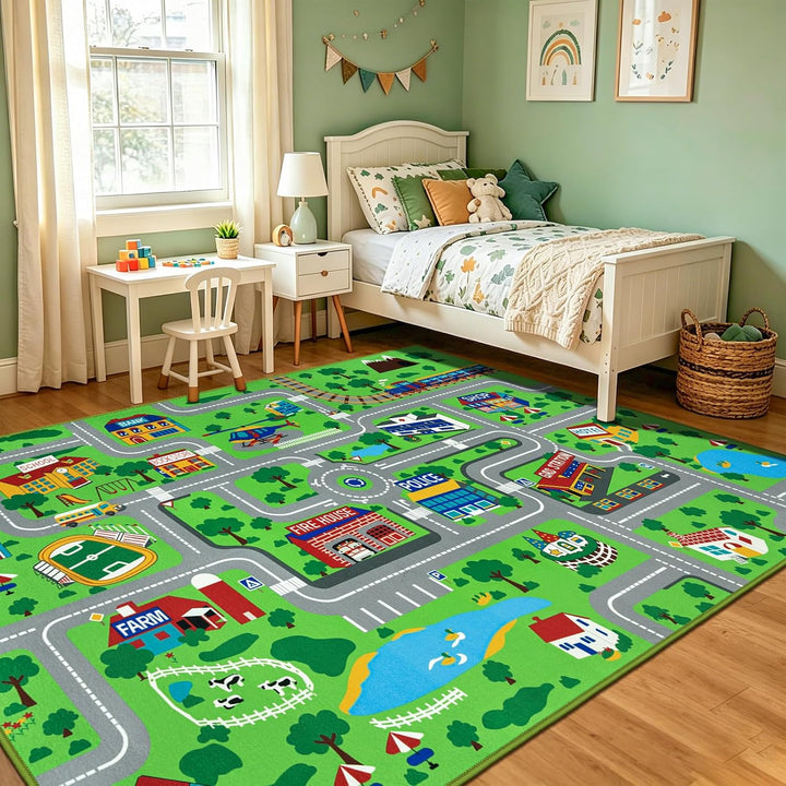 Capslpad Klassenzimmer Teppich 200x300cm Kinder Teppich für Grundschule Kinder Spielteppich für Klei