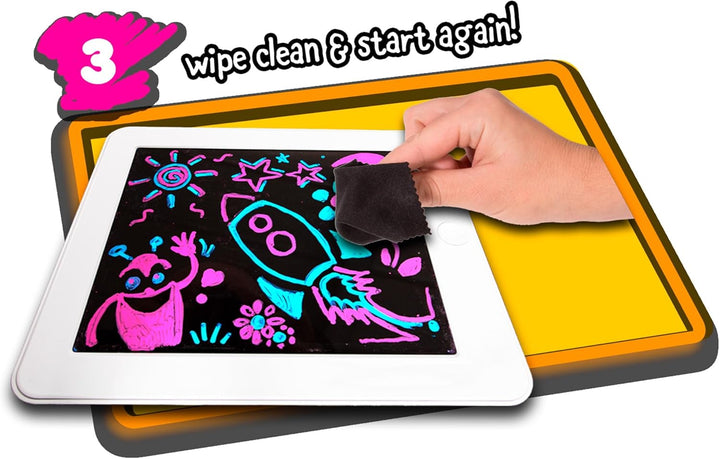 John Adams , GLOWPAD Light-up Drawing pad: Bring Your Pictures to Life!, Arts & Crafts, Ages 4+, GLO