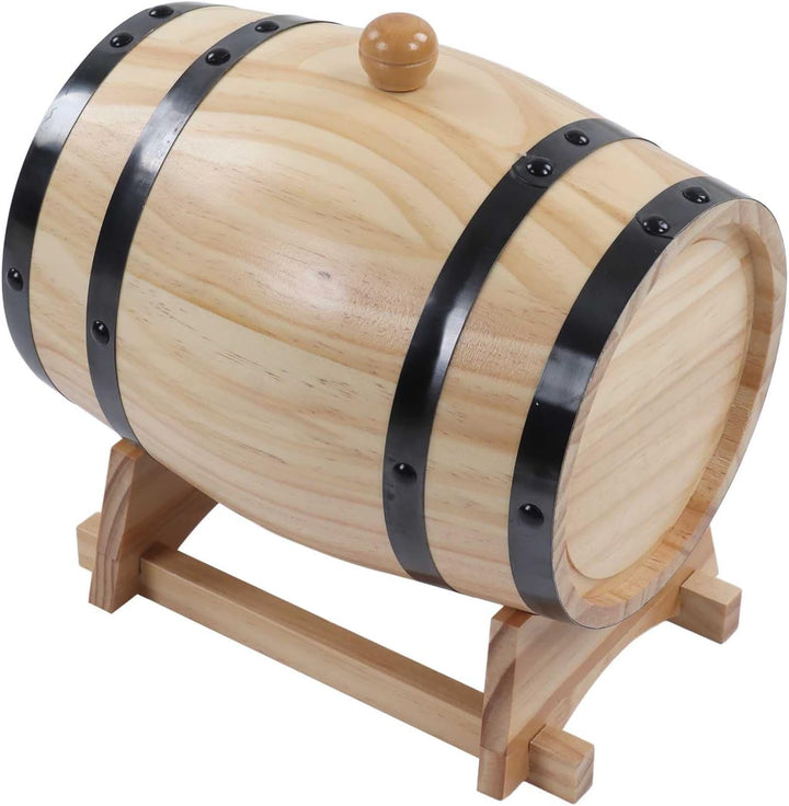 Jeffergarden Wein-Eichenfässer, Eichenfässer mit Klarer Holzmaserung für die Bar (3L), 3L