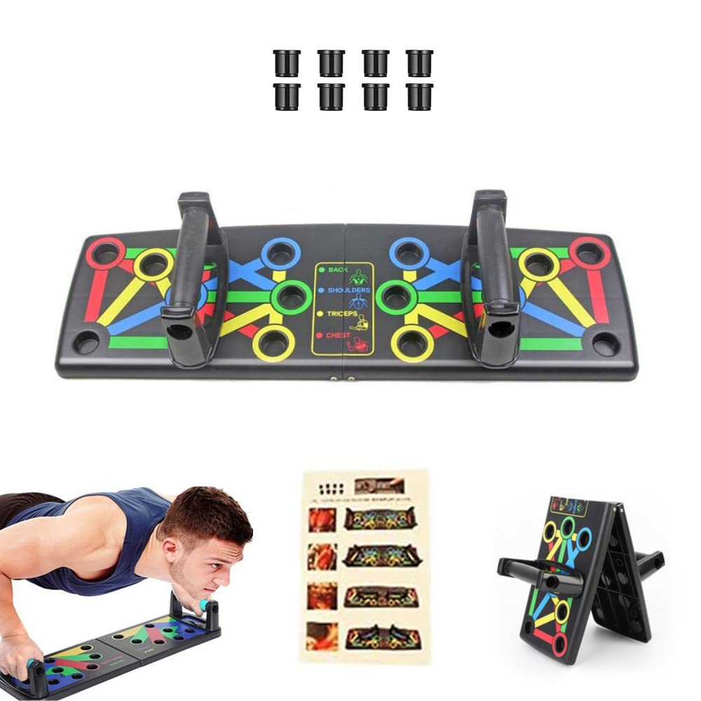Trainingsset mit Bauchroller, Springseil, Flexionstange, Elastisches Widerstandsseil mit Pedalen und