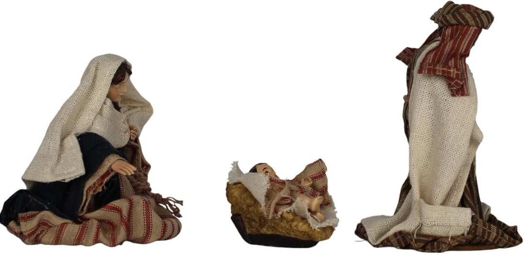 ZICOM Ankleidefigurenset Jerusalem, Krippenfiguren barock ca. 13cm 9-TLG. Polyresin bekleidet