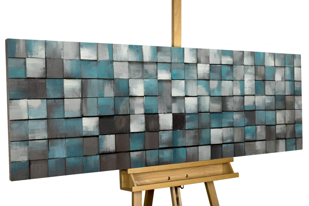 KunstLoft Wanddeko Holz rustikal | 100% HANDGEFERTIGT | 150x50x7cm | Holzbild &