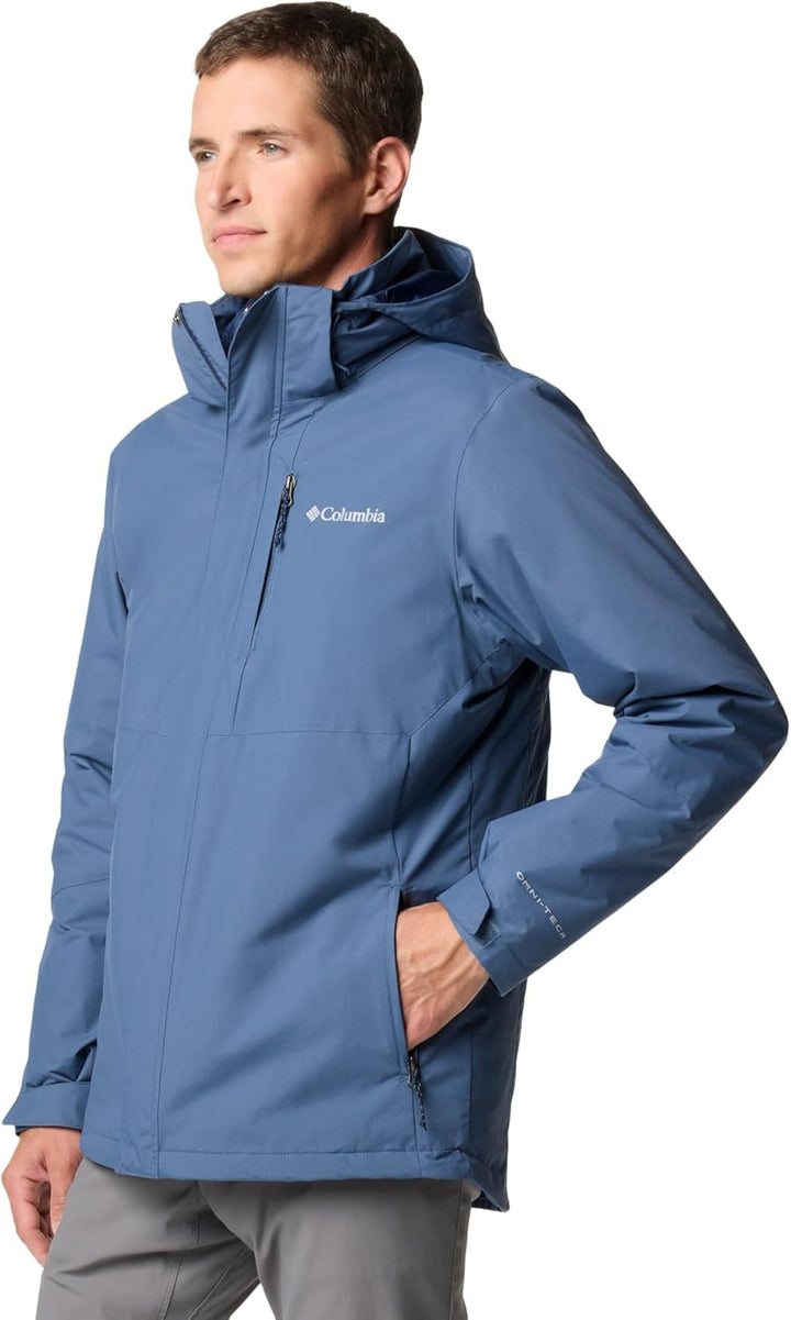 Columbia Herren 3 In 1 Jacke, Schwarz, L Element Blocker 3 Interchange Jacket L Dark Mountain, Eleme