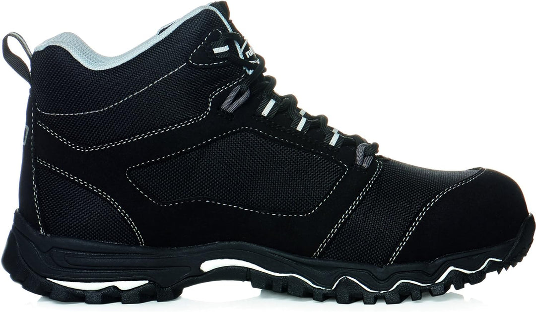 ruNNex 5323-38 S3-ESD-Sicherheitsschnürstiefel LightStar, 38, Schwarz/Weiss/Grau 38 EU Schwarz Weiss