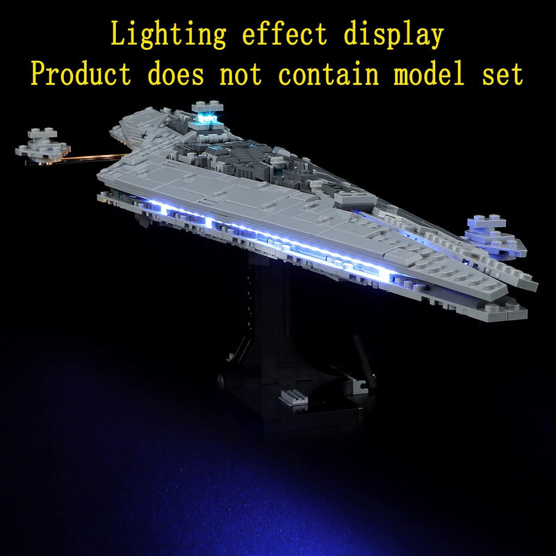 GEAMENT LED Licht-Set Kompatibel mit Lego Supersternzerstörer Executor (Executor Super Star Destroye