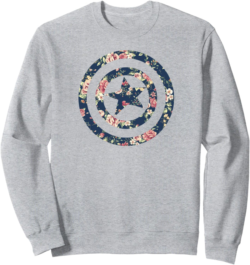 Marvel Captain America Floral Print Sweatshirt