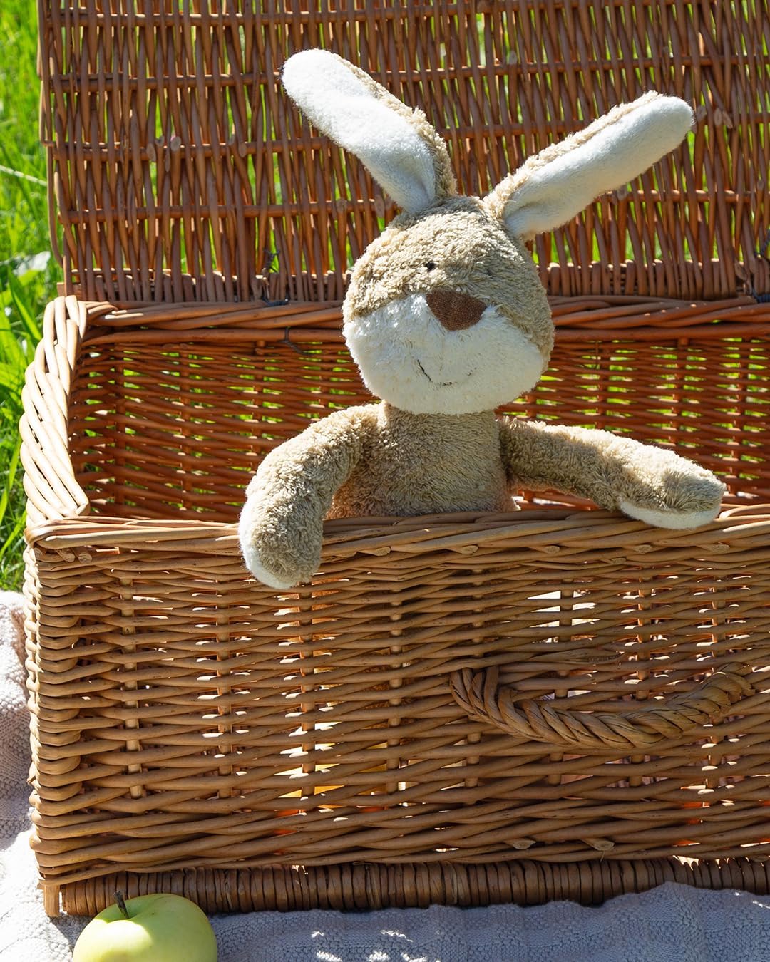 SIGIKID 39520 Kuscheltier Hase Green Mädchen und Jungen Babyspielzeug empfohlen ab Geburt beige Hase