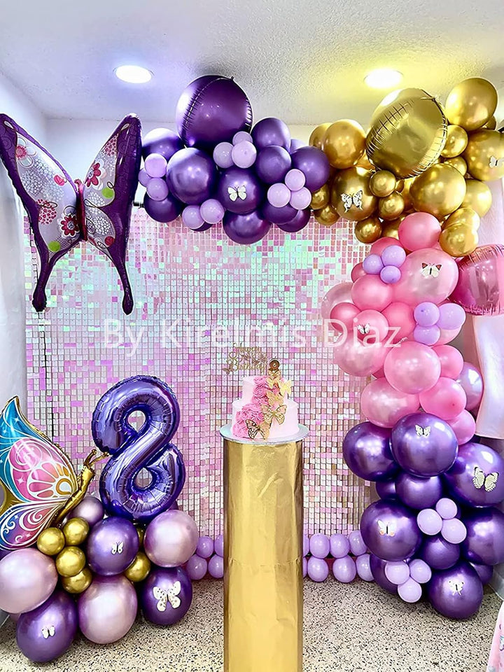 Kate Schimmernde Wand Hintergrund Irisierendes Rosa Quadratisch Pailletten Glitzer Foto Hintergrund