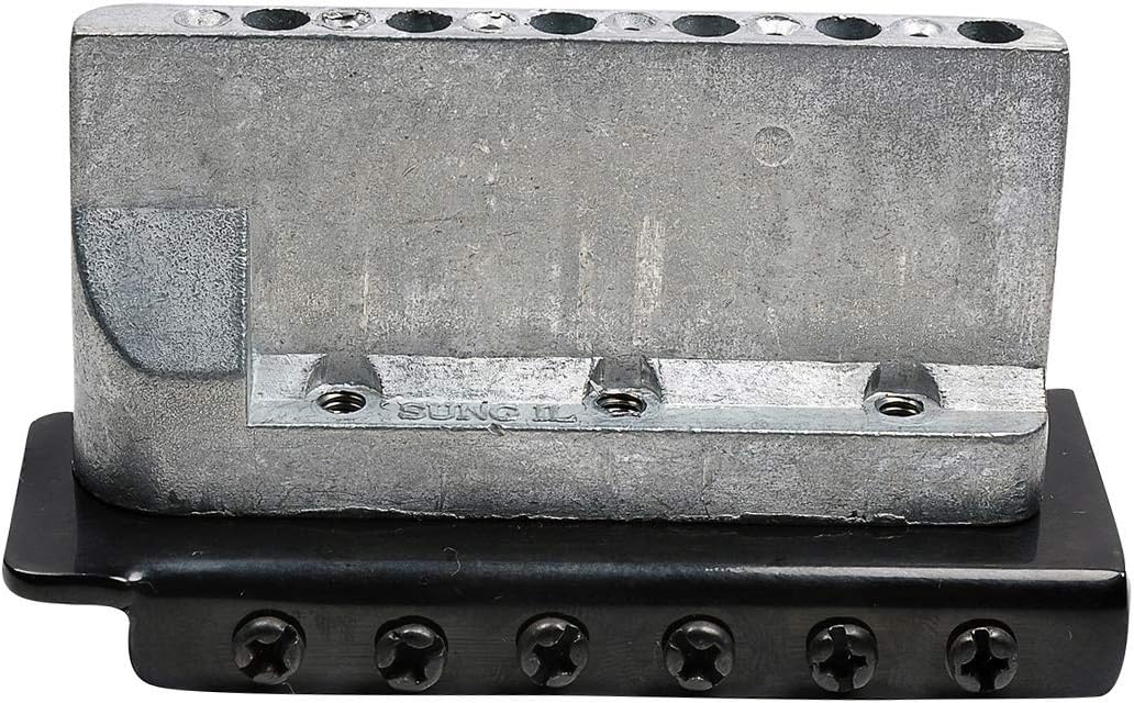 Musiclily Pro 52,5mm 2-Punkt Gitarren Tremolo Bridge Steg 36mm Kurzer Block für Squier Strat E-Gitar
