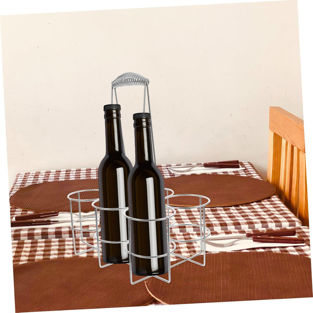 Veemoon Bierflaschenhalter Aus Metall Flaschenorganizer Tragbar Flaschenregal Für Bier Und Wein Bier