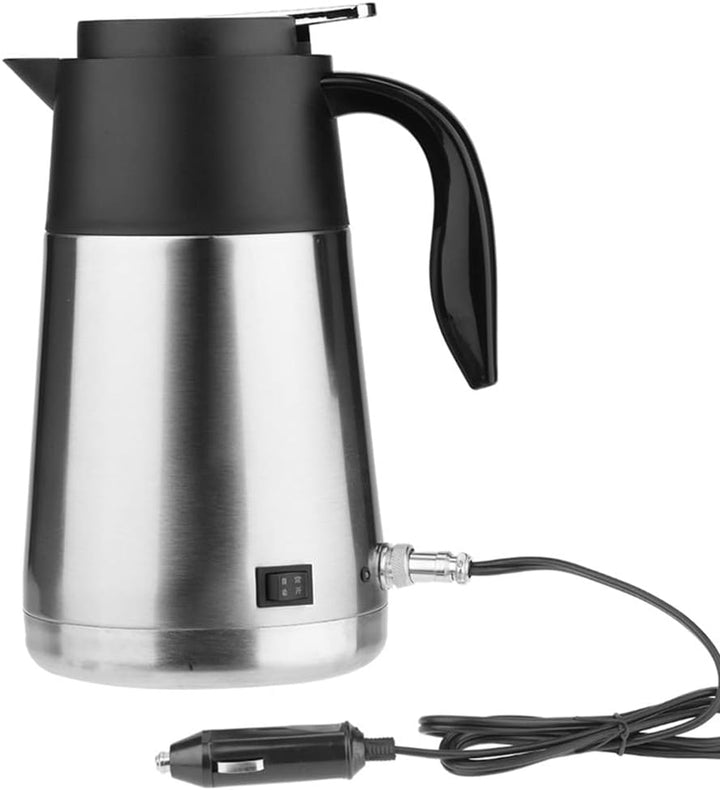 Isolierkanne Thermoskanne Tragbare 1300 ml 12/24 V Reise Auto Lkw Wasserkocher Schnell Kochen mit Zi