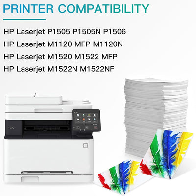 BeOne 1X 36A CB436A Tonerkartusche Kompatible für HP Laserjet P1505 P1505N P1506 M1120 MFP M1120N M1