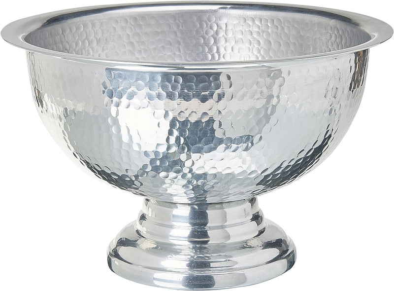 Champagner Kühler gepresste Metallschale silber ⌀ 36 cm Tiwanaku