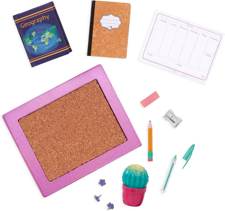 Our Generation – OG Working Wonder Office Set – Puppenhausmöbel – Home Schreibtisch & Stuhl Set – 46