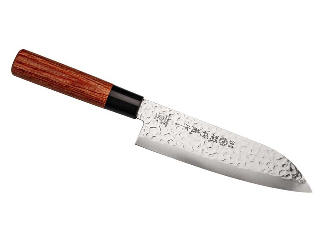 Tsubazo 340218 Unisex – Erwachsene Santoku Messer, Mehrfarbig, Uni ,