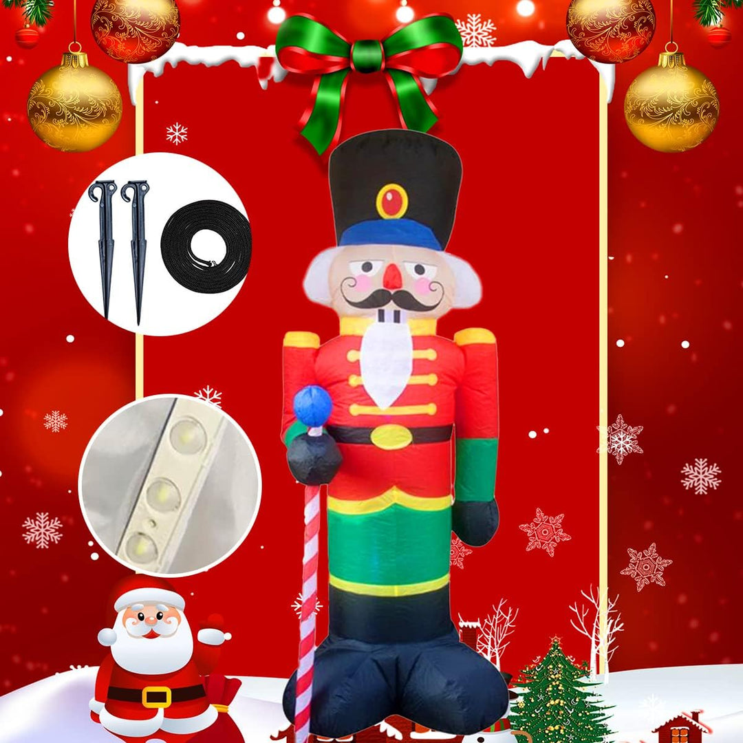 240cm Aufblasbare Weihnachtsdekoration, Nussknacker Soldat Weihnachten Aufblasbare Modell Weihnachts
