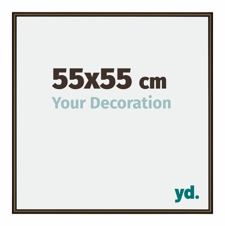 yd. Your Decoration - Bilderrahmen 55x55 cm - Bilderrahmen aus Aluminium mit Acrylglas - Antireflex
