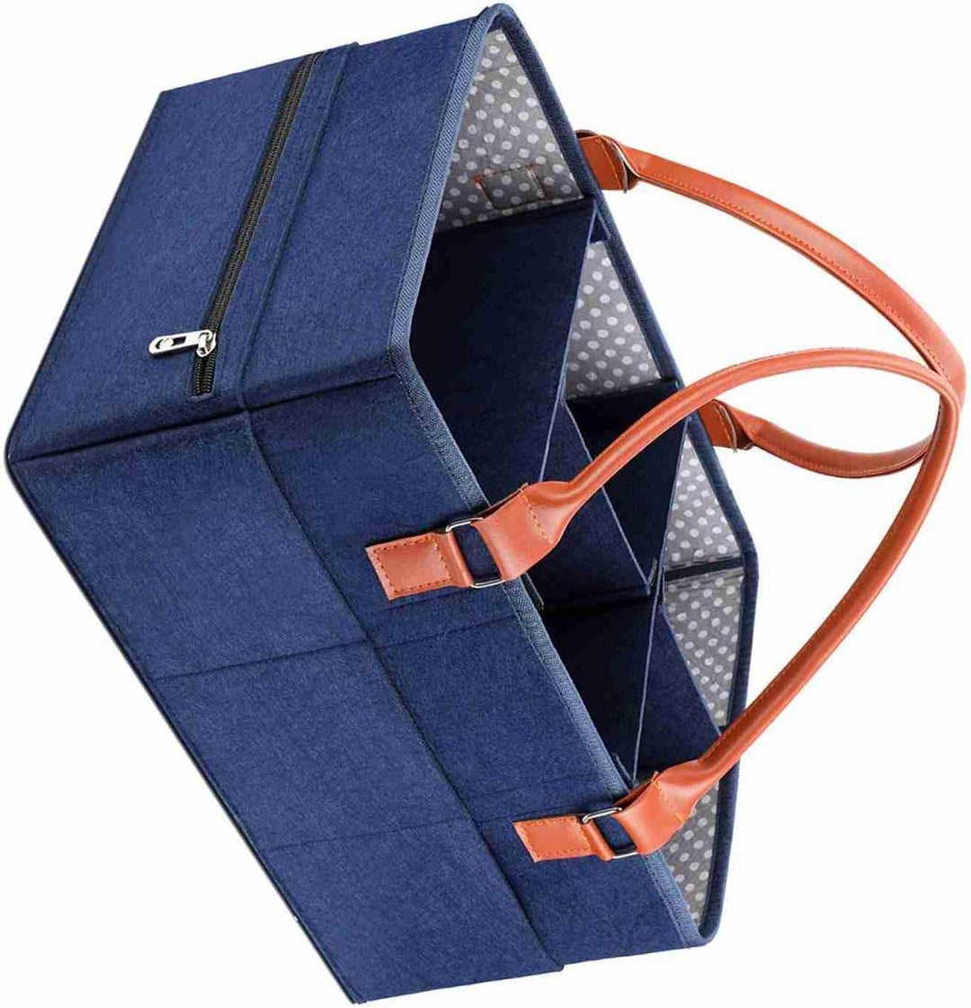 CHICIRIS Baby-Windelkorb, Baby-Windel-Caddy-Organizer, Grosser Tragbarer Windel-Aufbewahrungskorb, P