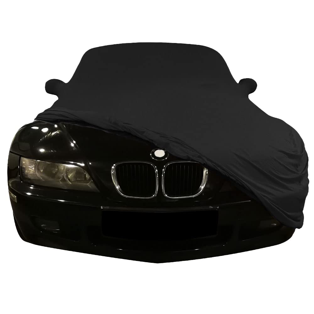 Indoor Autoabdeckung kompatibel mit BMW Z3 Cabrio mit Spiegeltaschen SUPER Soft Stretch
