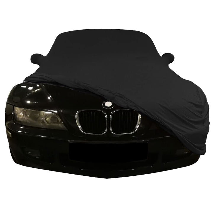 Indoor Autoabdeckung kompatibel mit BMW Z3 Cabrio mit Spiegeltaschen SUPER Soft Stretch