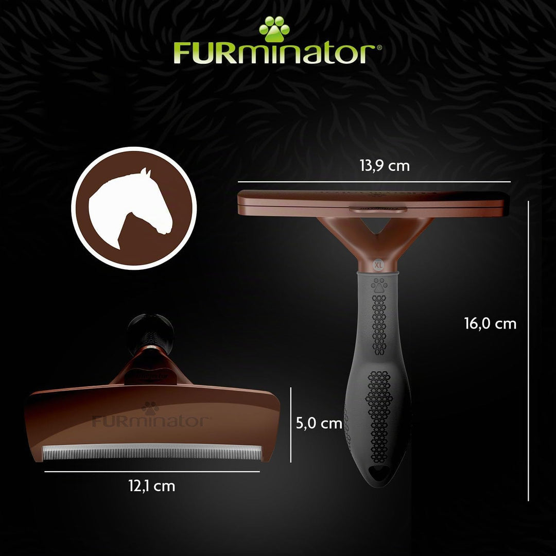 FURminator deShedding-Tool Pferd - Pferdebürste / Pferdestriegel zur gründlichen Entfernung der Unte