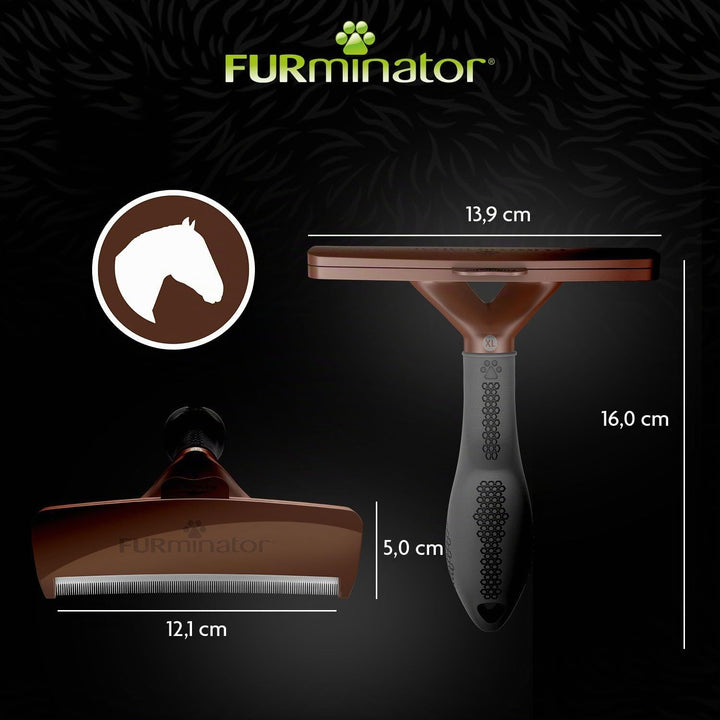 FURminator deShedding-Tool Pferd - Pferdebürste / Pferdestriegel zur gründlichen Entfernung der Unte