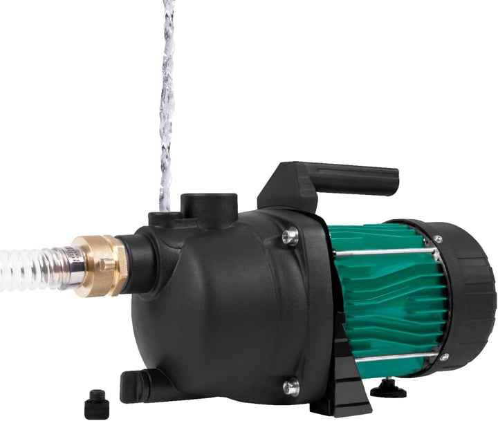 VONROC Gartenpumpe/Wasserpumpe - 800W - 3300l/h - Zur Bewässerung des Gartens/Rasens Exkl. Druckscha