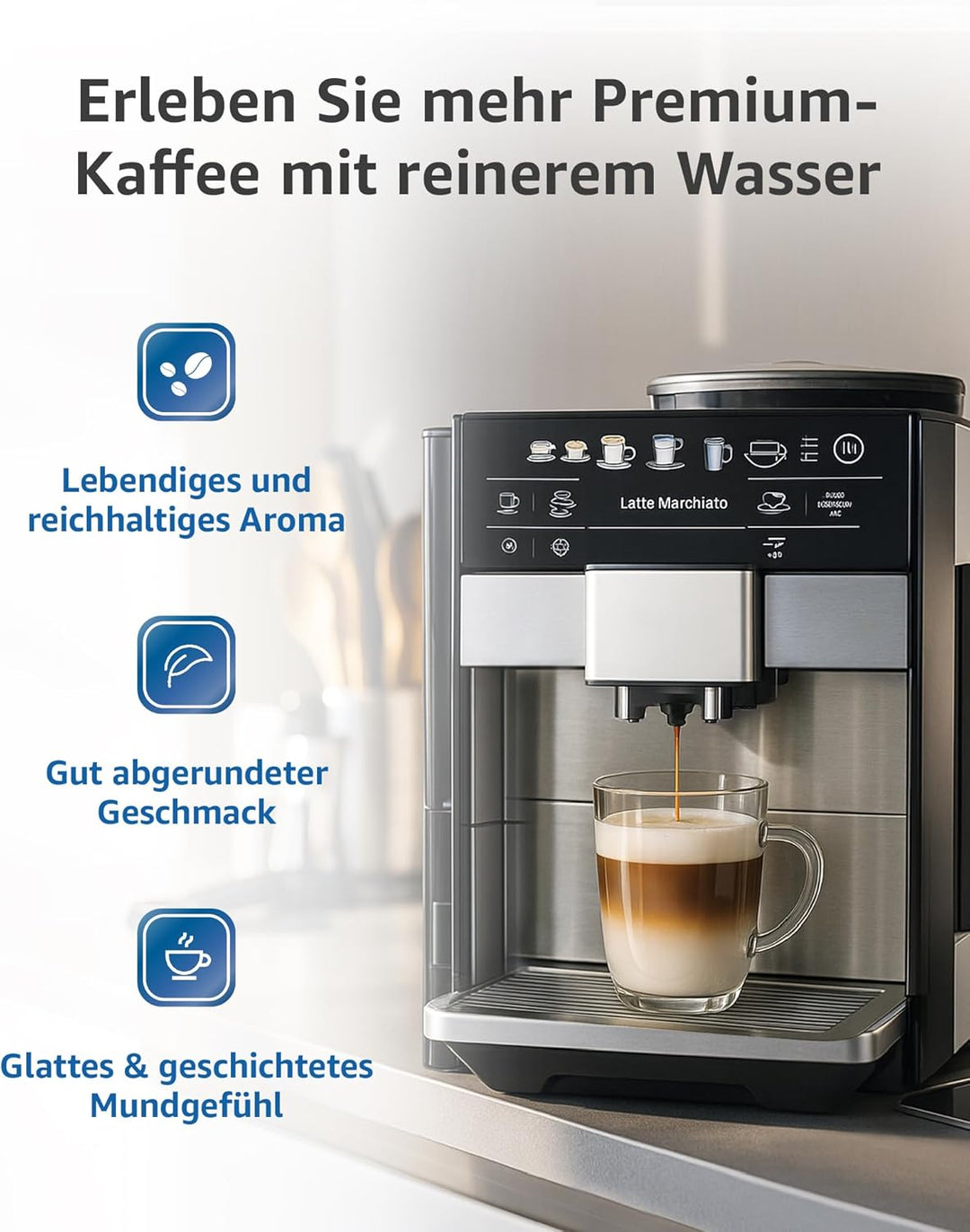 Maxblue Ersatzwasserfilter Kompatibel für Philips® AquaClean® CA6903/10 CA6903/22 CA6903 Kalkfilter,