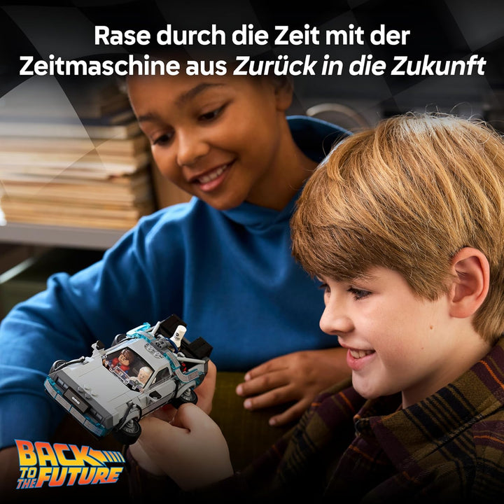 LEGO Speed Champions Zeitmaschine aus Zurück in die Zukunft - Kinder Spielzeug mit Automodell und 2