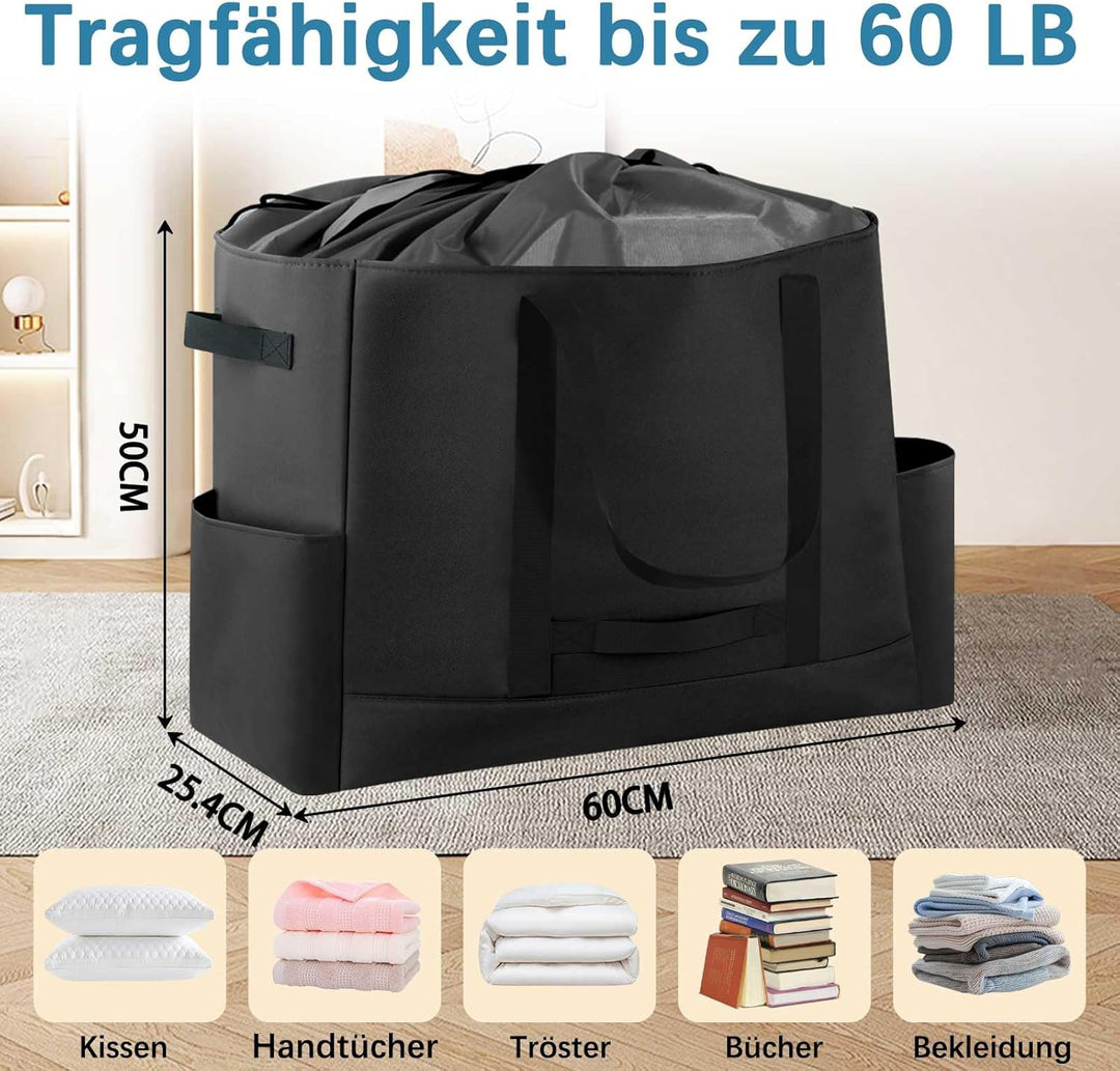 Extra Grosse Reisetasche, Erweiterbare Wasserdicht Reisetasche, Heavy Duty Tragetasche mit verstärkt
