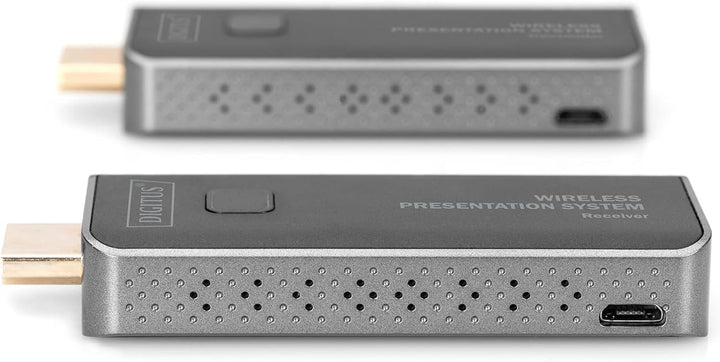 DIGITUS Click & Present Mini – Kabelloses Präsentationssystem – Für Laptop, Tablet, Smartphone – Kei