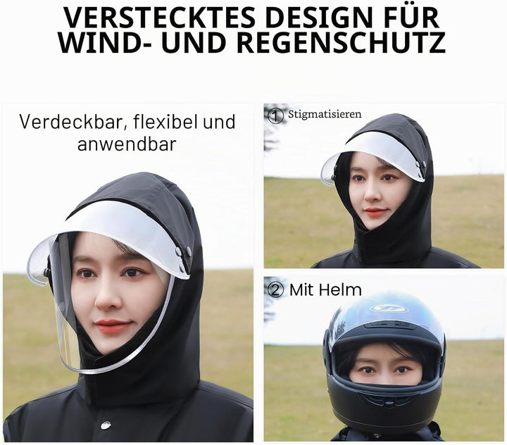 Wasserdichte Regenanzüge für Herren Outdoor Arbeit Regenjacke und Hose Unisex Regenausrüstung mit Ka