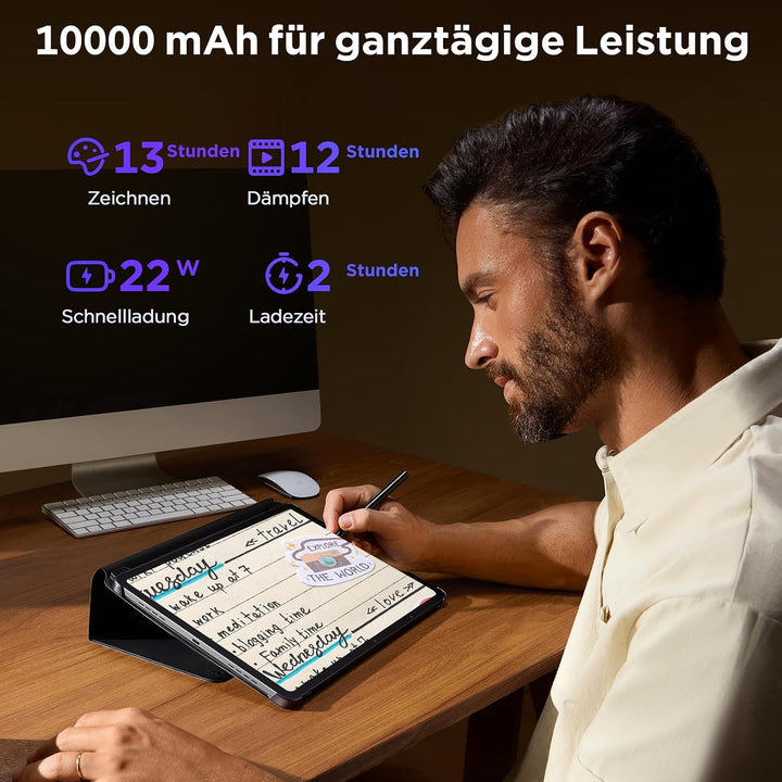 Ugee Android Tablet UT3 14,25 Zoll, Android 14 Octa Core Tablet, Eigenständiges Grafik-Tablett mit U