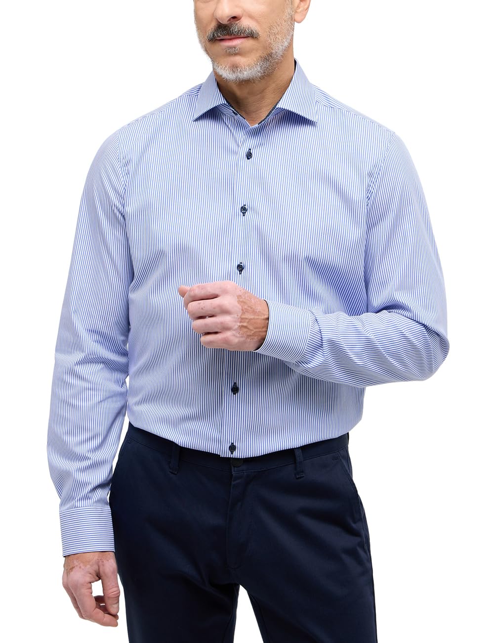 ETERNA Male Cover Shirt Comfort FIT XL Blau, XL Blau
