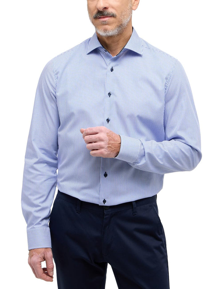 ETERNA Male Cover Shirt Comfort FIT XL Blau, XL Blau