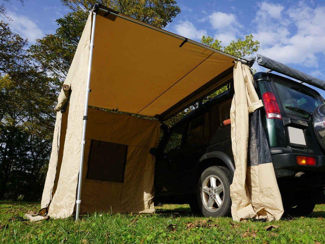Prime Tech Seitenwände zur Dachzelt-Markise beige 250x200x210cm