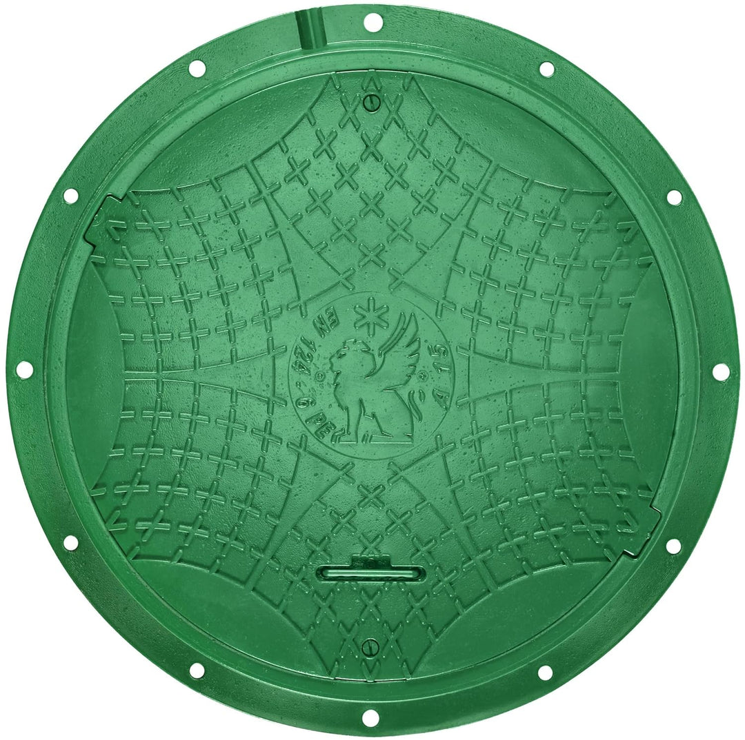 BABYLONPLAST Schachtabdeckung, Schachtdeckel DN600/800, 15kN - Hochbelastbarer Kunststoff Kanaldecke