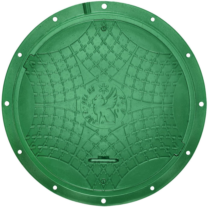 BABYLONPLAST Schachtabdeckung, Schachtdeckel DN600/800, 15kN - Hochbelastbarer Kunststoff Kanaldecke
