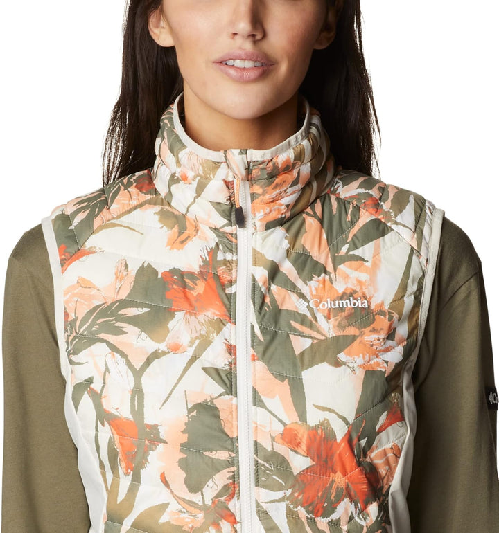 Columbia Damen Powder Pass Weste, Chalk Floriculture Print