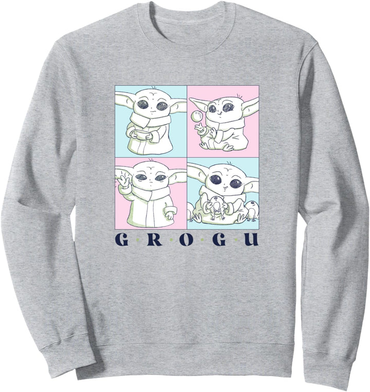 Star Wars: The Mandalorian Grogu Cute Pastel Box Up Sweatshirt