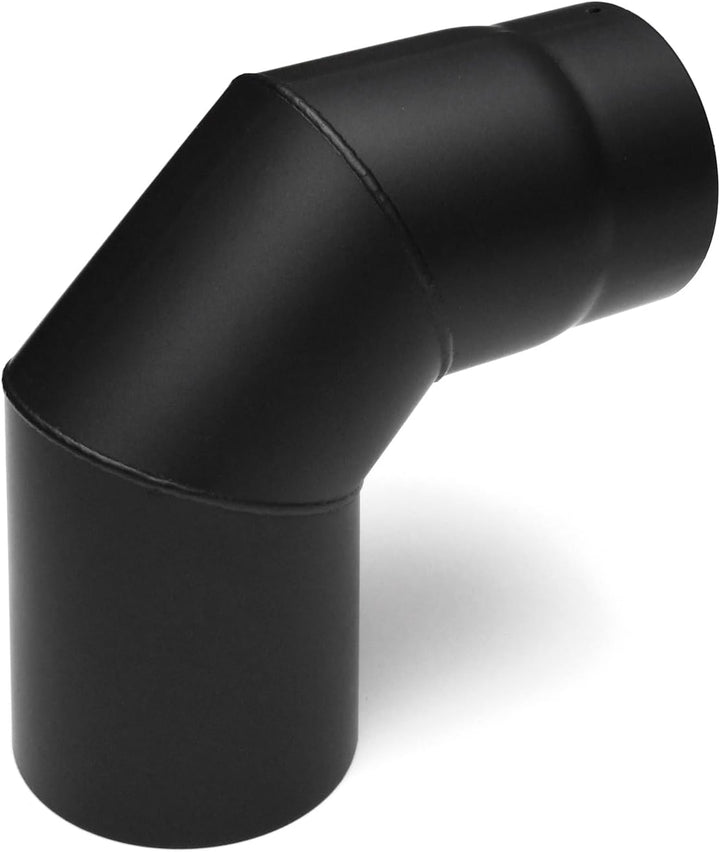 raik Rauchrohrbogen Ofenrohrbogen 90 Grad dreiteilig mit 180 mm Durchmesser aus 2 mm Stahlblech in S