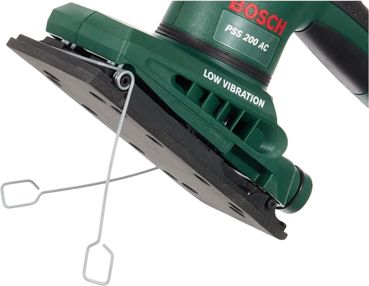 Bosch Home and Garden Bosch PSS 200 AC Schwingschleifer Schwarz, Grün 200 W - Bandschleifmaschinen (