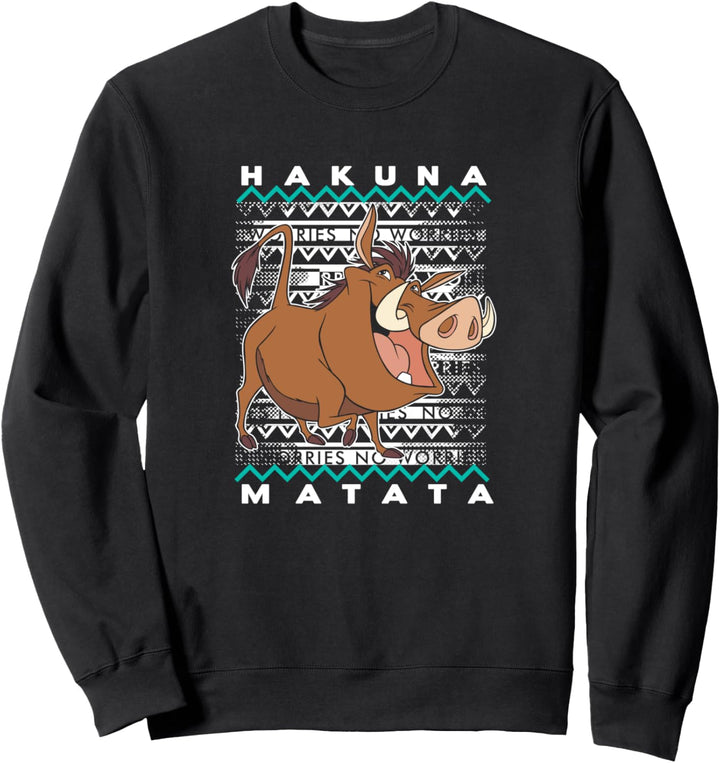 Disney Lion King Pumbaa Ugly Weihnachten Sweatshirt