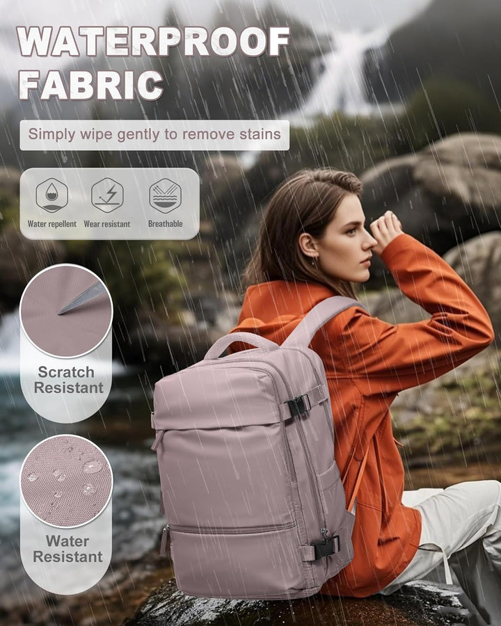 SZLX Grosser Reiserucksack Damen,Vakuum Rucksack mit Pumpe Ryanair Handgepäck 40x30x20 Herren, Wizza