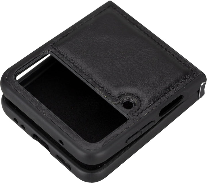 Solo Pelle Lederhülle für das Samsung Galaxy Z Flip4 Flip 4 Hülle aus echtem Leder, Model: Stanford