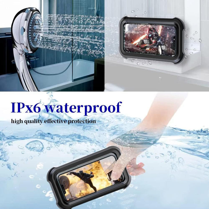 OOLYICO Dusch-Handyhalterung, um 480 ° drehbar, wasserdicht, mit Touchscreen, Duschzubehör, Guardian