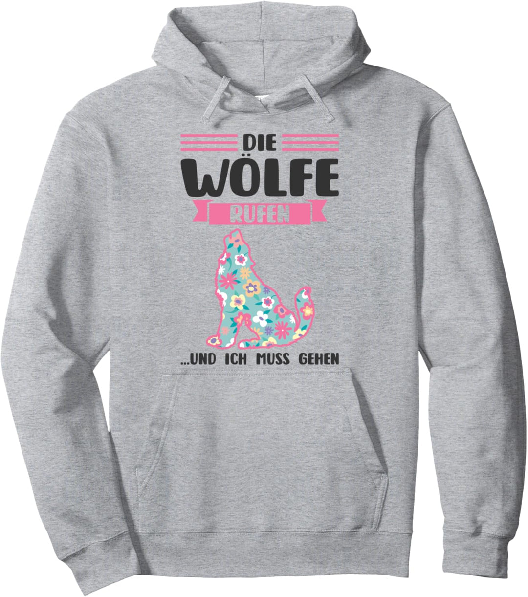 Wolf Waldtier Tier Pullover Hoodie