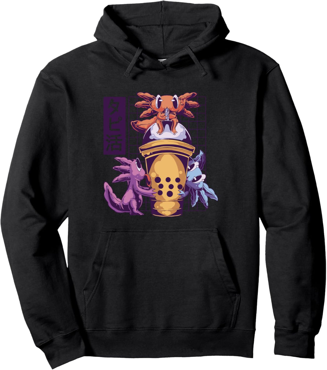 Lustiger Axolotl Pullover Hoodie