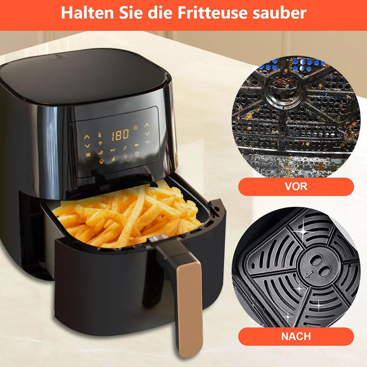Airfryer Zubehör für Philips Essential 4,1L (HD9252, HD9255, HD9200), 5 Stück Wiederverwendbar Heiss
